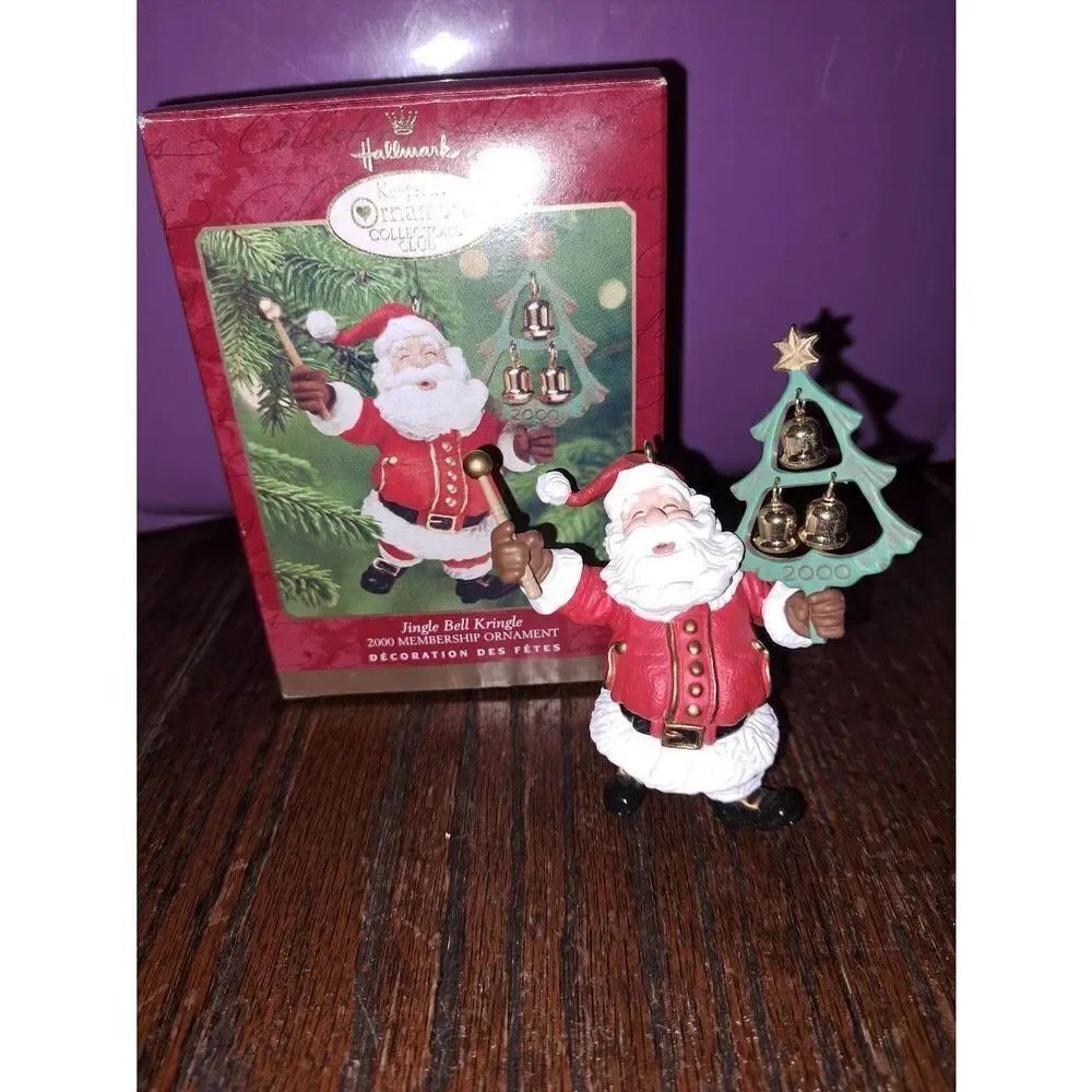 Vintage 2000 Hallmark Keepsake Jingle Bell Kringle Christmas Holiday Ornament
